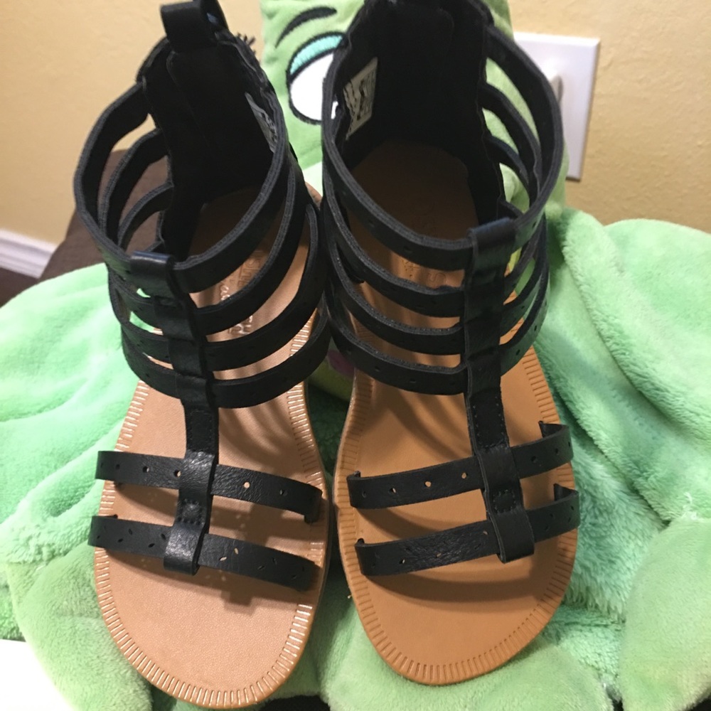 Osh Kosh Black Gladiator Sandals